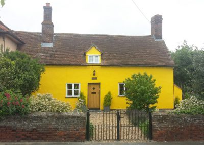 External painting of a listed property in Newton Green, Suffolk