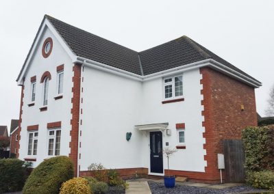 External painting of a modern property in Sudbury, Suffolk