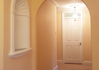 Interior hallway redecoration