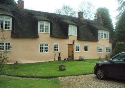 Thatched house decoration