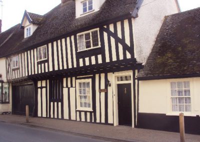 Timber framed period property painting, Woolpit, Suffolk