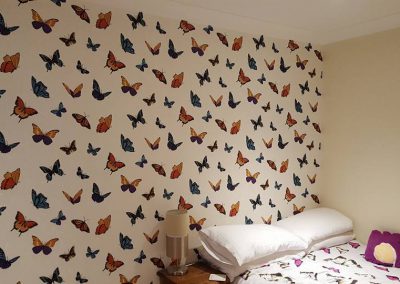 Wallpapering a bedroom, Sudbury